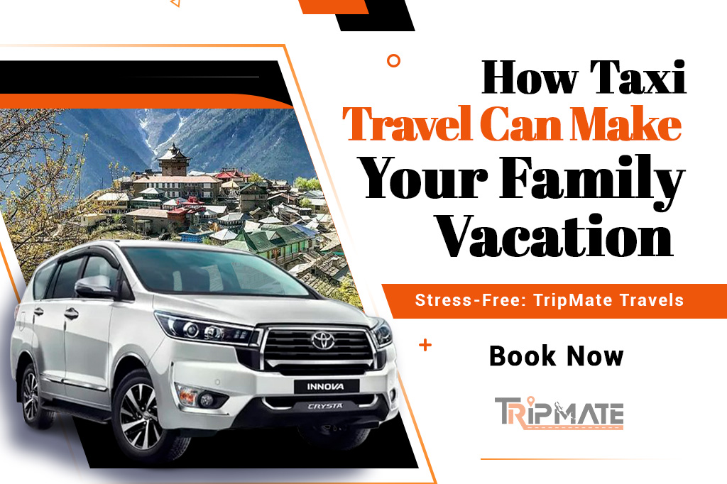 Family vacations are all about creating memories, bonding, and enjoying time away from the routine. However, planning transport for the entire family—especially in a region like North India with its hilly terrain and long distances—can sometimes add more stress than relaxation. That’s where TripMate Travels steps in to make your holiday truly hassle-free. 1. No Driving Stress One of the biggest advantages of booking a taxi with TripMate Travels is that you don’t have to worry about driving yourself. Navigating through crowded city streets, winding mountain roads, or unfamiliar routes can be tiring. With an experienced and local driver at the wheel, you can sit back, relax, and enjoy the views with your loved ones. 2. Comfortable for All Ages Whether you’re travelling with energetic kids or elderly parents, comfort matters. Our taxis are well-maintained, spacious, and air-conditioned—perfect for long journeys. We ensure a smooth ride that suits all age groups, with enough room for luggage, strollers, snacks, and everything your family needs. 3. Customised Itineraries Every family is different, and so are their travel preferences. At TripMate Travels, we understand that. Want to take breaks for photos, visit offbeat spots, or stop for meals at recommended restaurants? No problem. Our drivers are flexible and will help you build a trip that suits your family’s pace and interests. 4. Door-to-Door Service Forget the hassle of catching buses or trains with kids and heavy bags. Our taxi service picks you up right from your doorstep—be it at home, hotel, or airport—and drops you at your exact destination. It’s the most convenient way to travel, especially with multiple stops planned during your vacation. 5. Safe and Reliable Safety is our top priority. All TripMate Travels drivers are verified, trained, and familiar with local routes and conditions. We also offer 24/7 customer support during your journey for complete peace of mind.